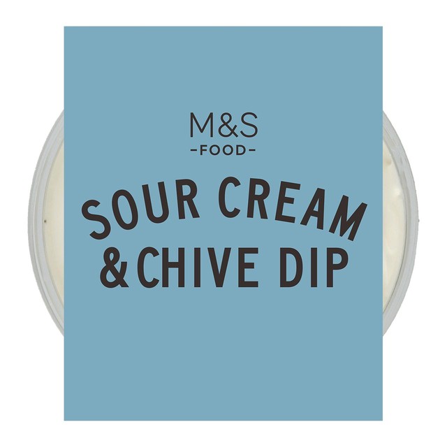 M&S sour cream and chive dip 230g, imported from the UK