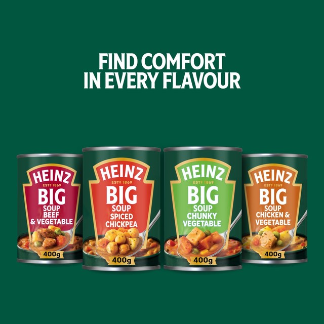 Heinz Big Soup Spiced Chickpea 400g, imported from the UK