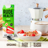Rude Health organic oat drink 1L, imported from the UK