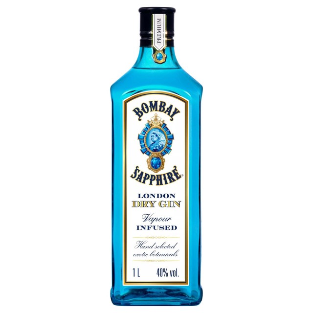 Bombay Sapphire London Dry Gin 1L - British product