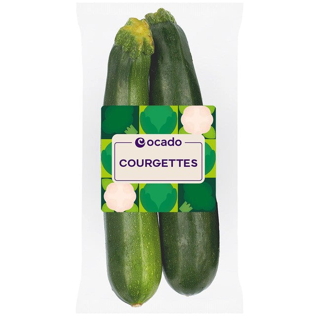 Pack de 500g de courgettes vert foncé fraîches Ocado, importé du Royaume-Uni