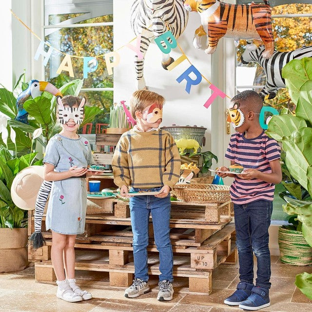 Talking Tables Kids Animal Masks 8 pack (British brand)