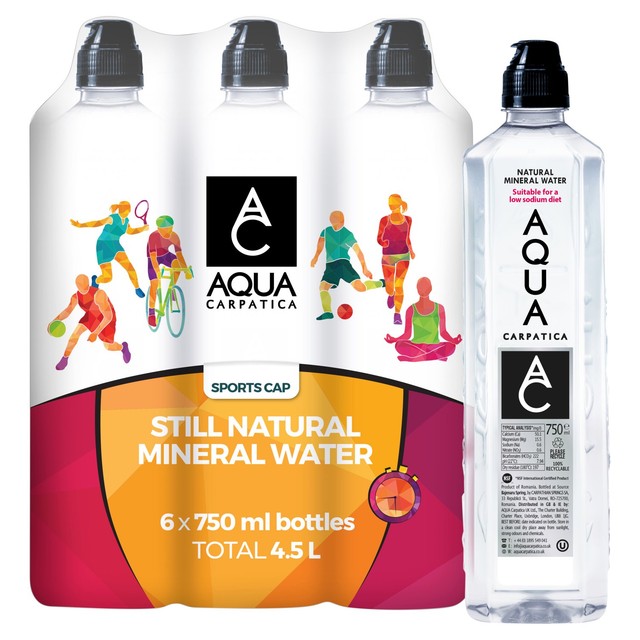 Aqua Carpatica mineral water 6x750ml - British product