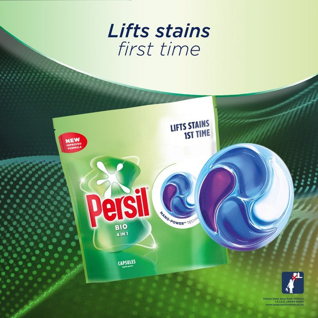 Persil laundry capsules Bio 4 in 1 34 washes, UK version