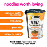 Itsu Satay Style Instant Noodles & Broth Pot 64g, UK version