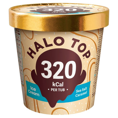 Halo Top Meersalz Karamell kalorienarme Eiscreme 473ml