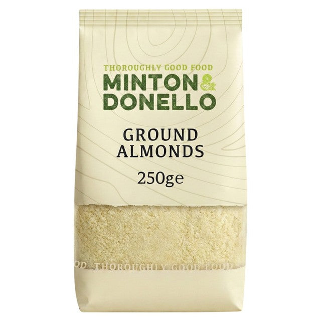 Minton & Donello ground almonds 250g, imported from the UK