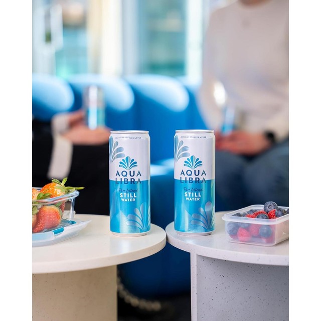 Aqua Libra still filtered water cans 330ml - British product