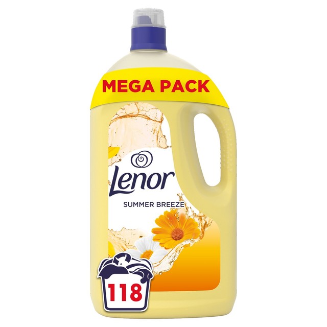 Lenor Fabric Conditioner Summer Breeze 3999ml, imported from the UK