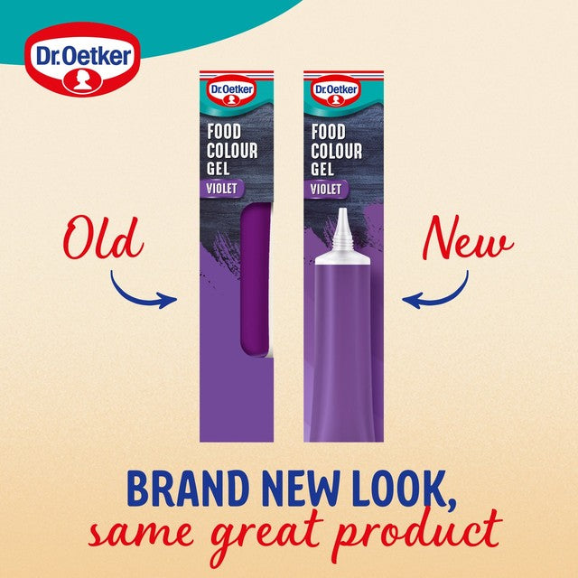 Dr Oetker violet food colouring gel 15g - British product