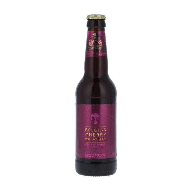 M&S cherry wheat beer 330ml, imported from the UK