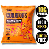 The Curators tangy cheese protein chips 35g (British brand)