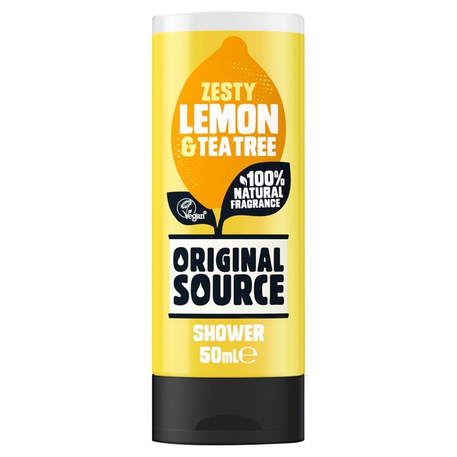 Original Source lemon and tea tree shower gel 50ml, imported from the UK