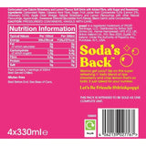 Poppi strawberry lemon soda 330ml cans, UK version