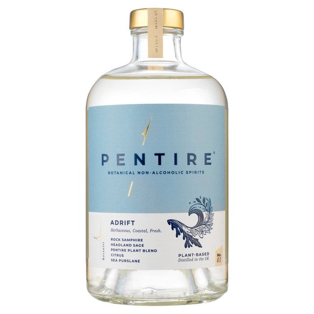 Pentire Adrift alcohol-free spirit 70cl, imported from the UK