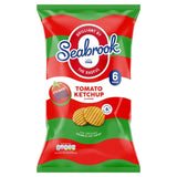 Seabrook Crinkle Tomato Ketchup Crisps 6x25g (British brand)