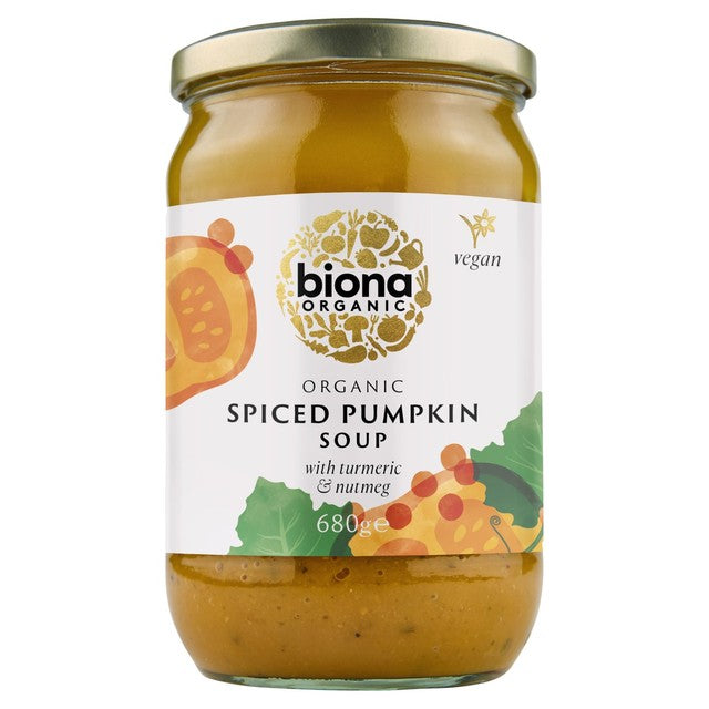 Biona Organic Spiced Pumpkin Soup 680g - British product