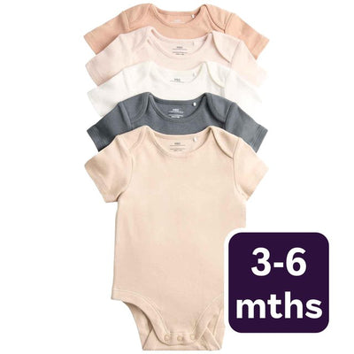 M&S M&S Plain Sleepsuit Neutral Baby Bodysuit 3-6 Months- Buy online at McGrocer