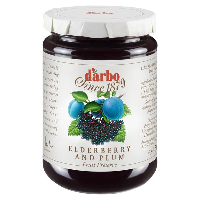 Darbo elderberry and plum preserve 450g - British product