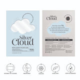 VH2 Silver Cloud white satin pillowcase standard 50x75cm (British brand)