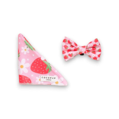 M&S Cocopup Pupberry Fields Dog Bandana and Bow Tie Set 10cm x 7cm- Buy online at McGrocer