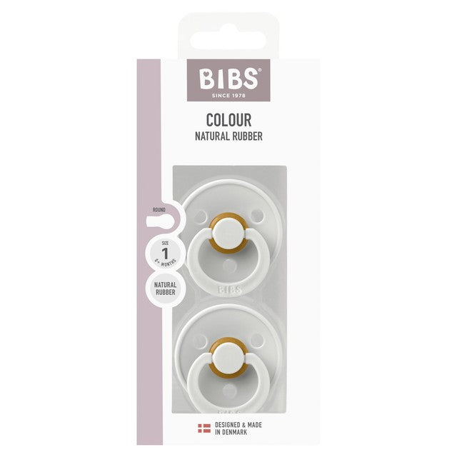BIBS natural rubber latex soother size 1 0-6 months, imported from the UK