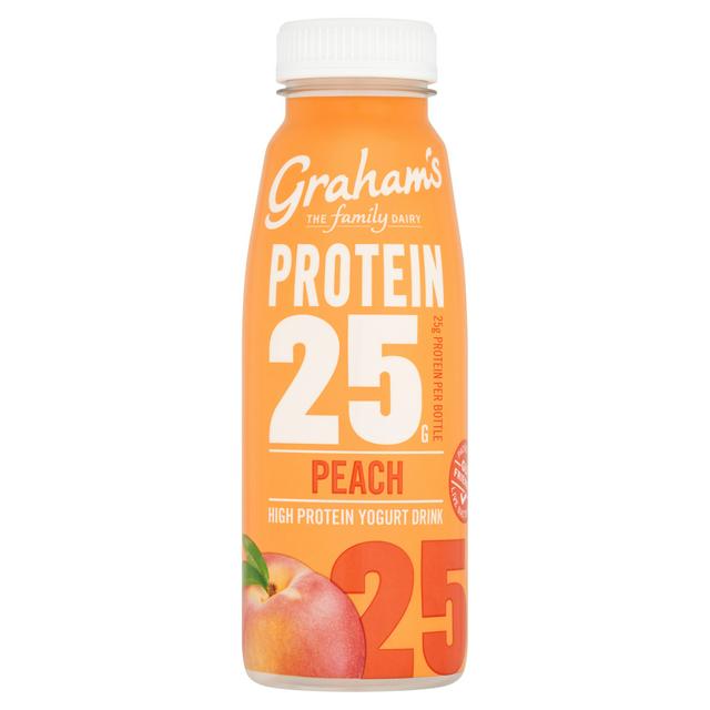 Peach High Protein Yogurt Drink with Live Bacteria 330ml