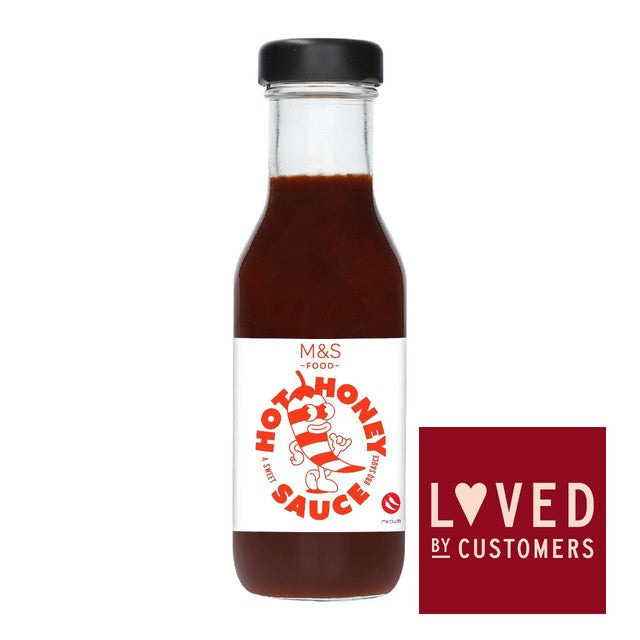 M&S Hot Honey BBQ Sauce 295g, imported from the UK