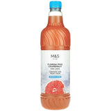 M&S pink grapefruit high juice 1L, imported from the UK