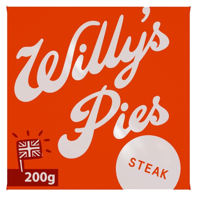 Willy's Pies steak ale horseradish pie 200g (British brand)