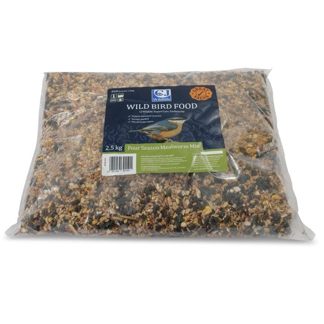 CJ Wildlife Four Season Mealworm Mix bird food, UK version
