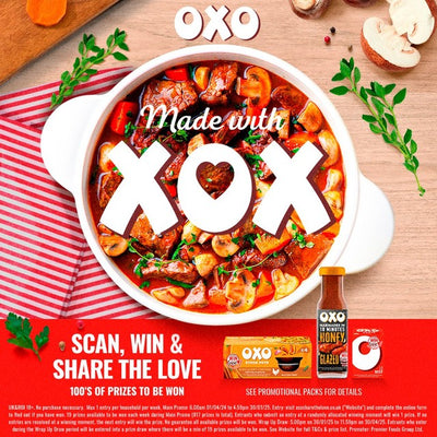 M&S Oxo Rødvinsfond Kokesjys 4 x 20 g - Kjøp online hos McGrocer