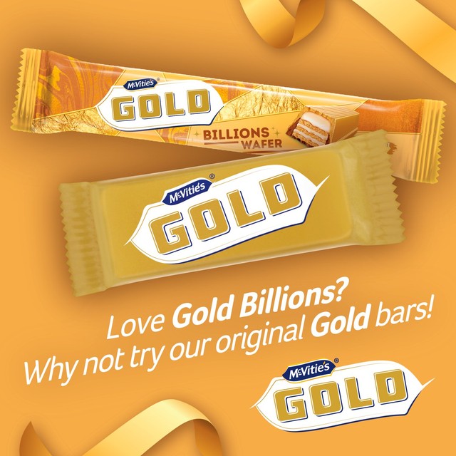McVitie's Wafer Bar Golden Caramel 39g , imported from the UK