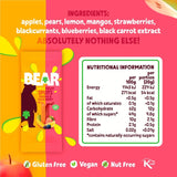 Bear fruit bars sour berry and mango 5 x 20g multipack - British product