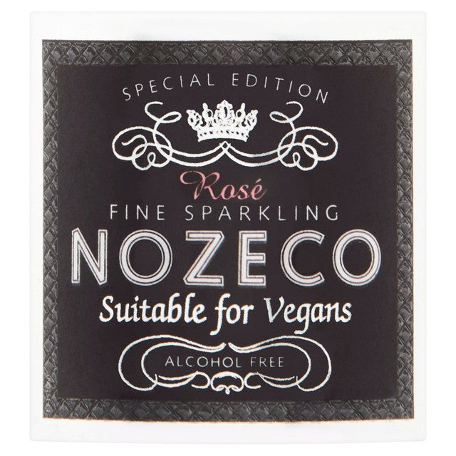 Nosecco Alcohol Free Sparkling Rose Wine 20cl, imported from the UK