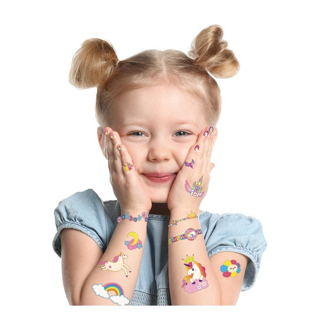 Avenir unicorn nail stickers and tattoos set 4 pack - British product