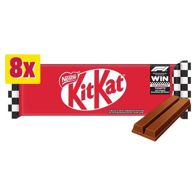 KitKat 2 Finger multipack milk chocolate bars (British brand)