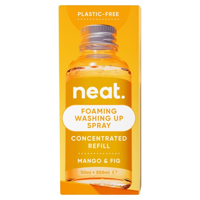 Neat washing up spray refill Mango & Fig, imported from the UK
