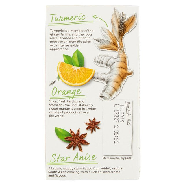 Twinings turmeric tea bags orange star anise 20pack (British brand)