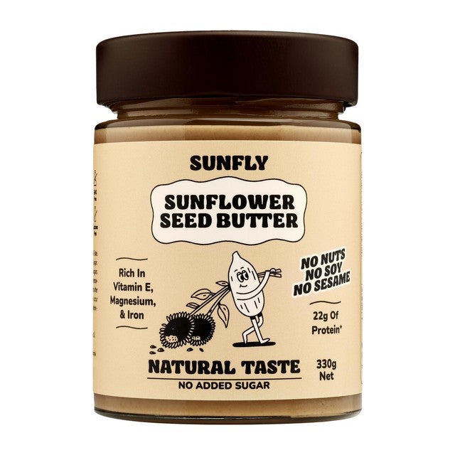SUNFLY Sunflower Seed Butter Natural Taste 330g (British brand)