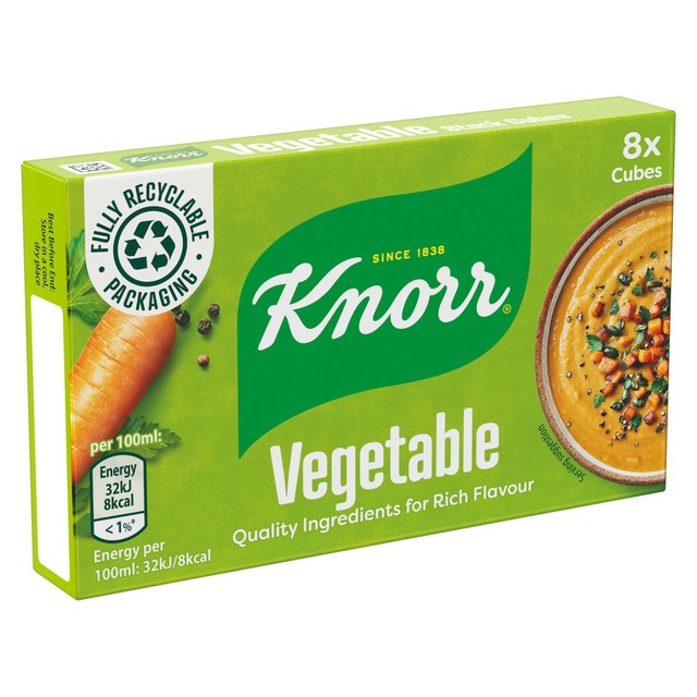 Knorr vegetable stock cubes 8 x 10g, UK version