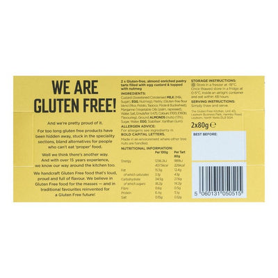 The Gluten Free Kitchen Glutenfreie Mandeln Angereicherte Eiercreme Mini-Törtchen 2 x 80g
