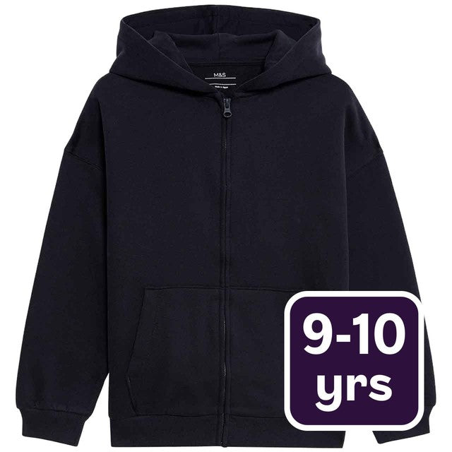 M&S hoodie navy 9-10 Y, imported from the UK
