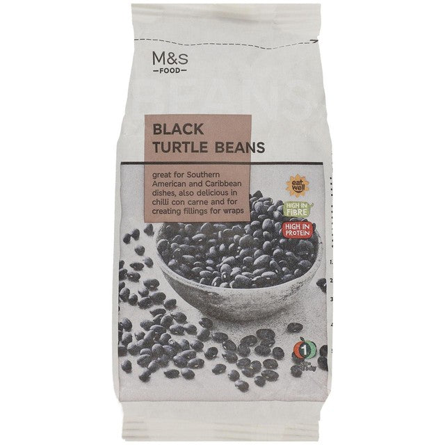 M&S dried black turtle beans 500g, imported from the UK