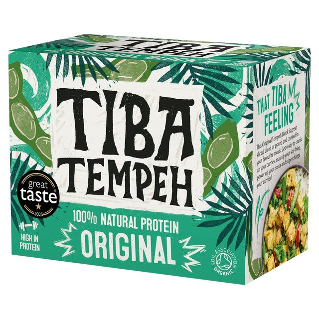 Tiba Tempeh Original Bio Tempeh Block 200g (Britische Marke)