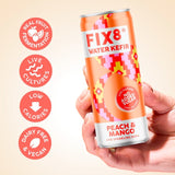 Fix8 water kefir peach mango sparkling drink (British brand)