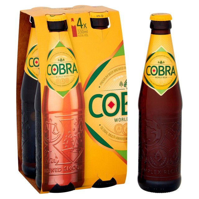 Cobra Premium Lager 4 x 330ml - British product
