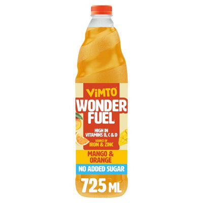Vimto Wonderfuel Mango & Orange Squash Konzentriertes Saftgetränk 725ml