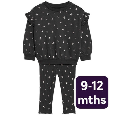 طقم M&S Floral Sweat Grey للأطفال 9-12 شهرًا - اشترِ عبر الإنترنت من McGrocer