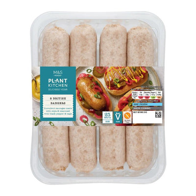 نقانق نباتية مجمدة من M&S Plant Kitchen 400 جرام